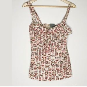 Anthro Girls from Savoy Size Ten Butterfly Tank